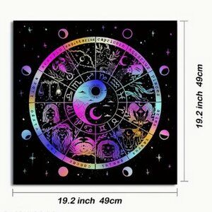 Constellation Zodiac Tarot Cloth 19 X 19 NWT